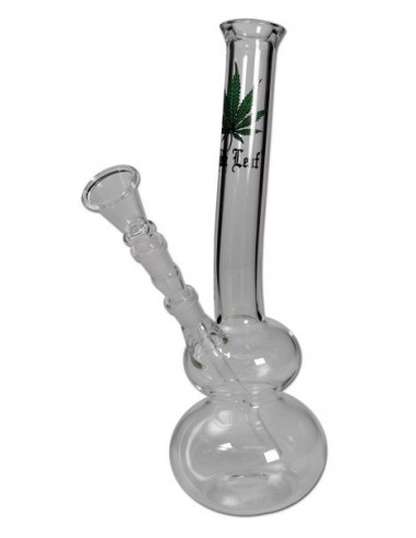 Glass Bong 'Black Leaf'