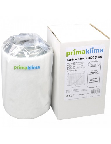 Prima Klima - Filtro Carboni Attivi - Ecoline Mini Ø100 - Portata 360 MC/H