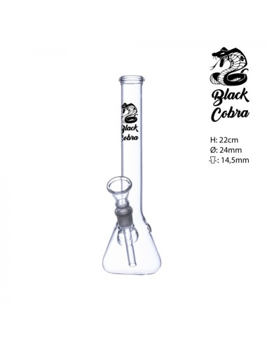 Elegante e funzionale, il Black Cobra Bong 14mm è alto 22cm e offre un'esperienza di fumo superiore.
