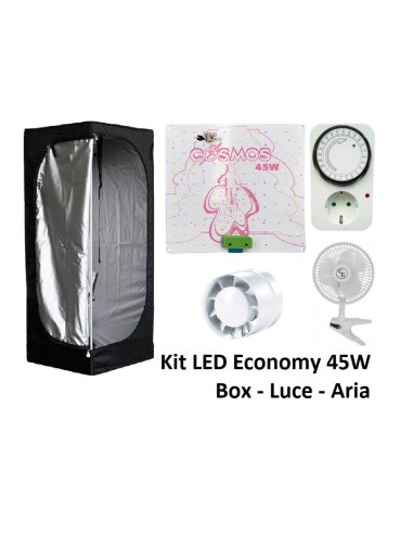 Kit LED Economy 45W Box Luce Aria 45x45x120cm