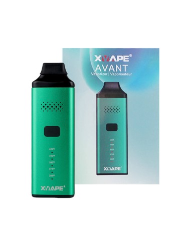 X-Vape Avant: Vaporizzatore per erbe verde, potente e discreto, perfetto per sessioni di vaporizzazione ottimali.