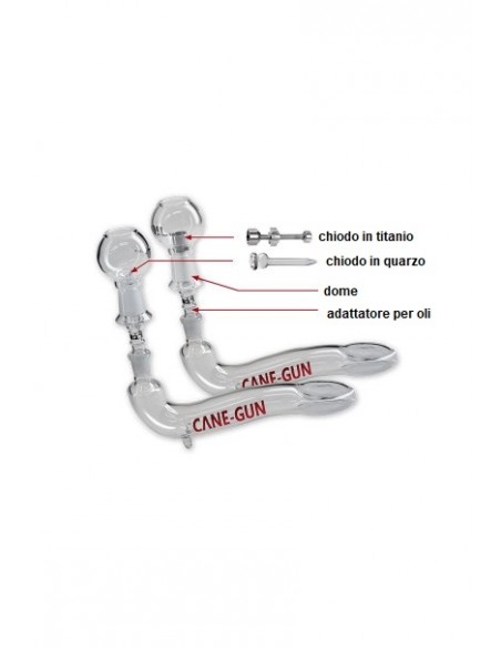 Pipa in Vetro Shotgun 10 cm - Il Canapaio